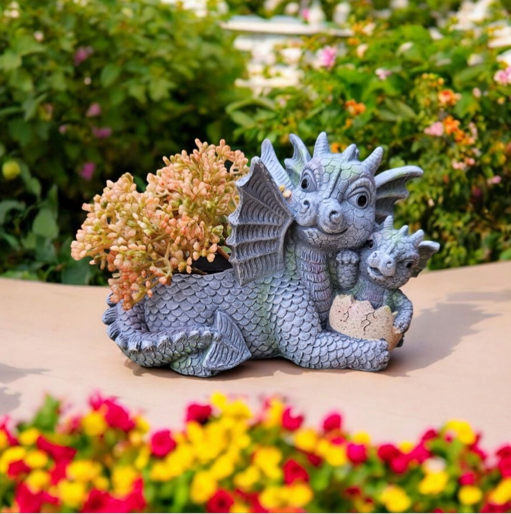 Dragon Planter for Flowers/Plants – Enchanted Soy Candles and Gifts