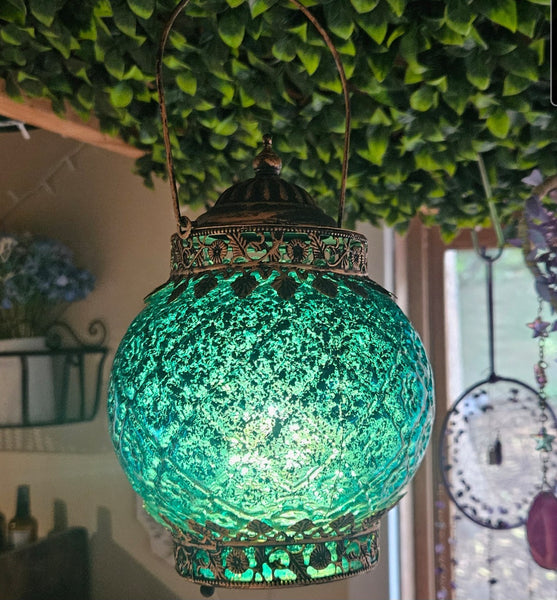 LED Moroccan Style Lantern - Ocean Design
