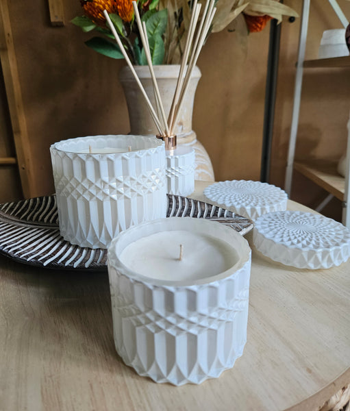 Mandala Style Soy Candle