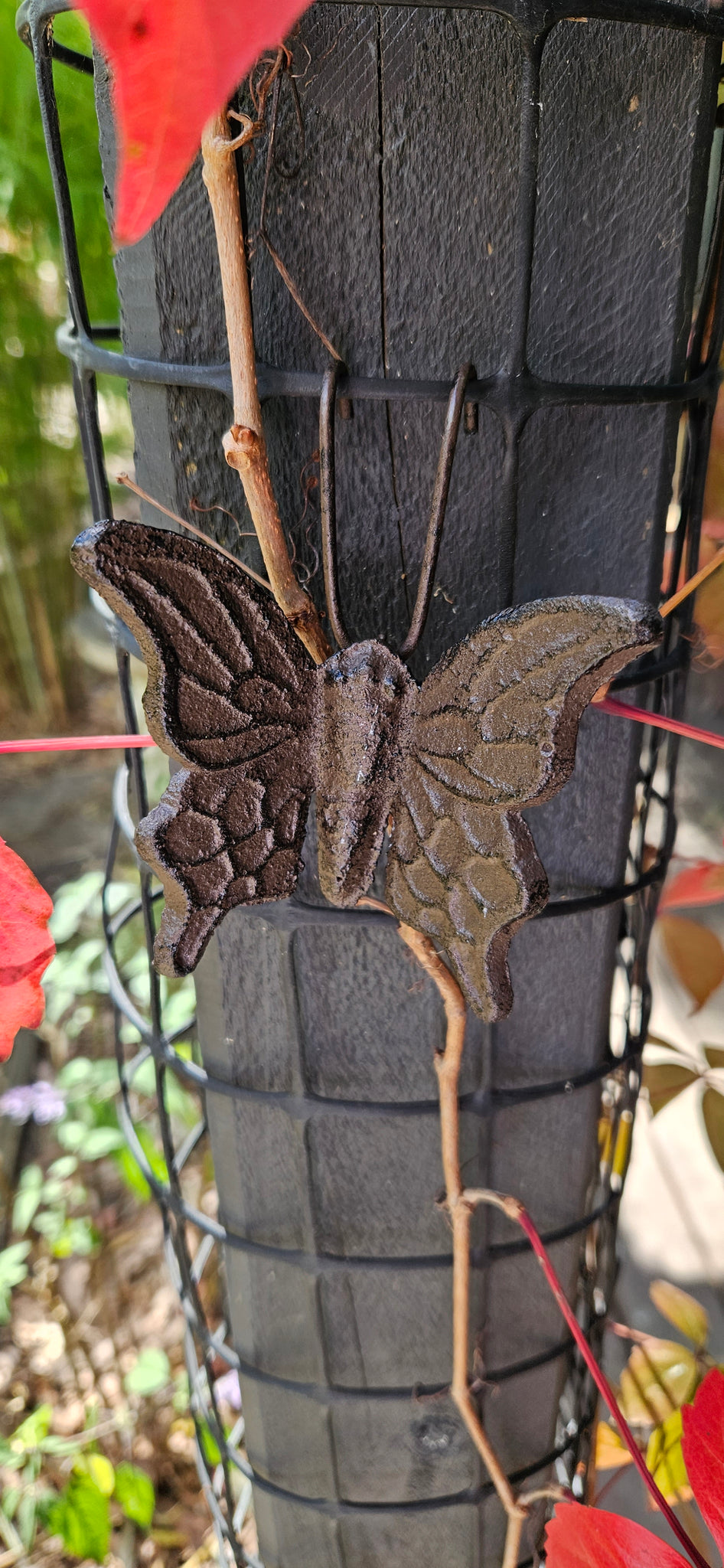 Rustic Butterfly Pot Hanger