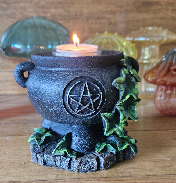 Cauldron Tealight Holder