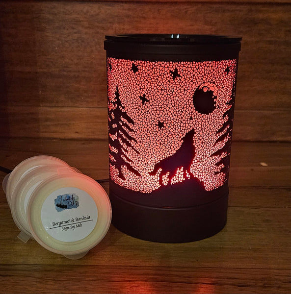 Electric Melt Warmer - Howl at the Moon Color Changing Design