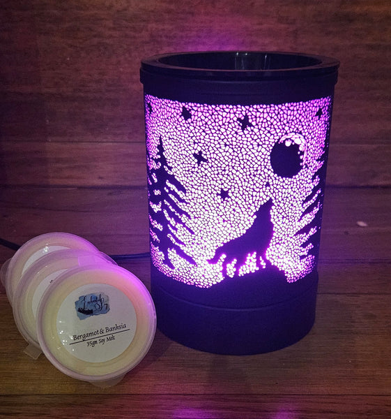 Electric Melt Warmer - Howl at the Moon Color Changing Design