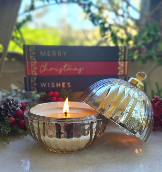 Christmas Bauble Style Soy Candle