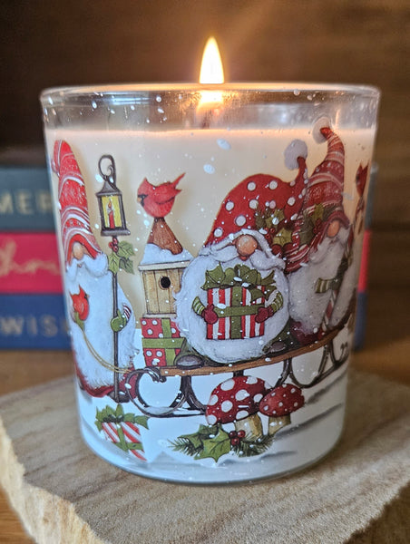 Christmas Gnome Designed Small Soy Candles