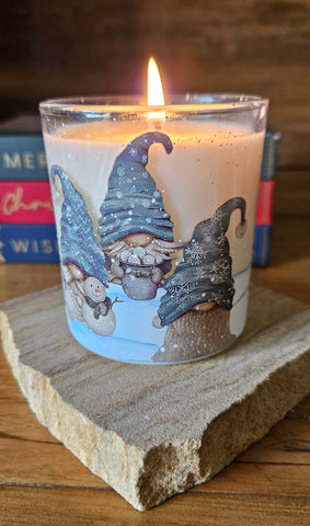 Christmas Gnome Designed Small Soy Candles