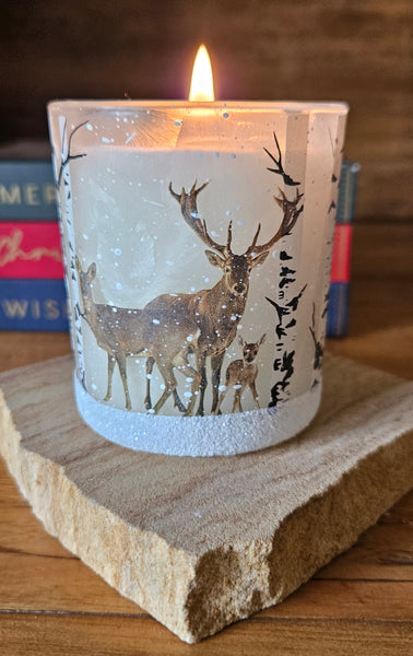 Christmas Reindeer Designed Small Soy Candles