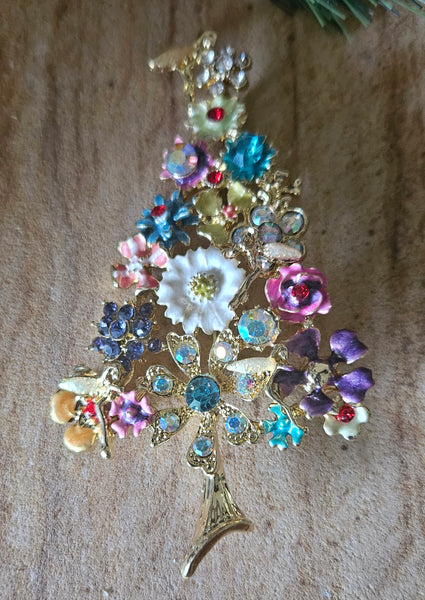 Christmas Enchanted Fairy Tree Brooch