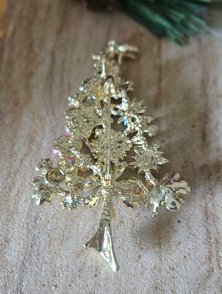 Christmas Enchanted Fairy Tree Brooch