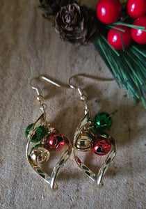 Christmas Jingle Bell Design Earrings