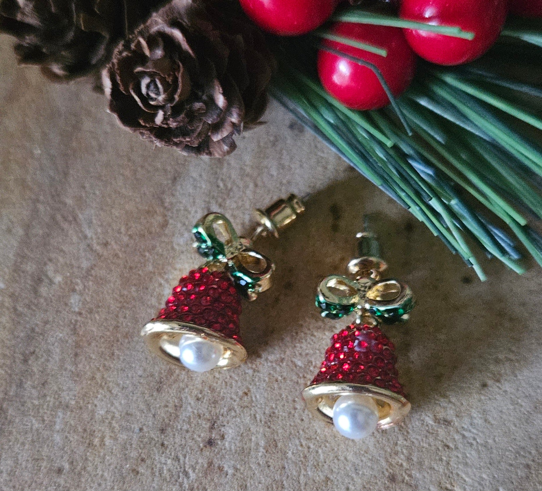 Christmas Bell Design Earrings