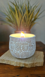 Cement Style Woodwicked Soy Candle