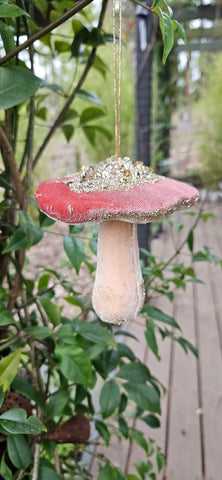 Christmas Woodland Toadstool Decorations