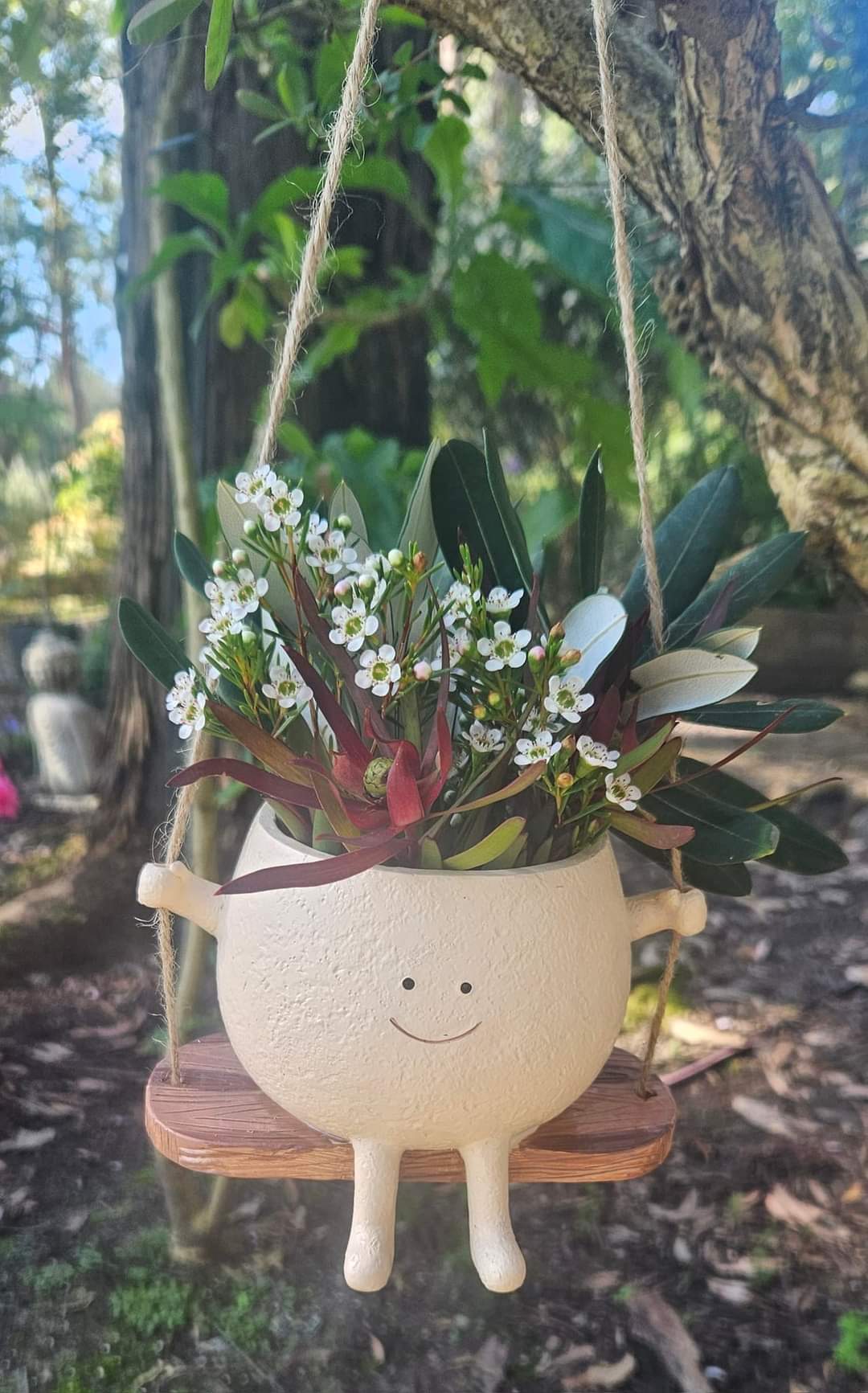 Smiling Face Pot on Swing Pot/Planter