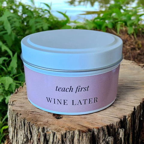 Teacher Gift Soy Candle Tins