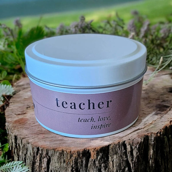 Teacher Gift Soy Candle Tins