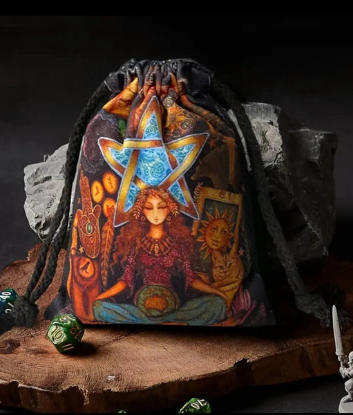 Velvet Drawstring Bags for Tarot Card Storage