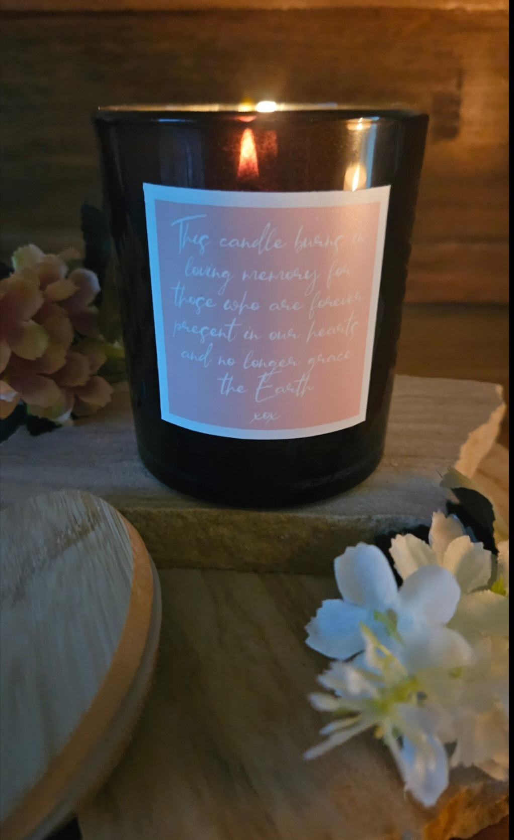 Memorial Style Soy Candle - This Candle Burns in Loving Memory