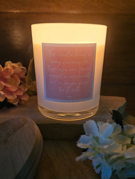 Memorial Style Soy Candle - This Candle Burns in Loving Memory