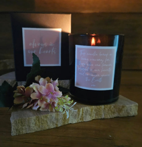 Memorial Style Soy Candle - This Candle Burns in Loving Memory