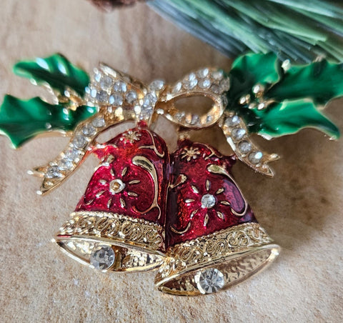 Christmas Bell Design Brooch