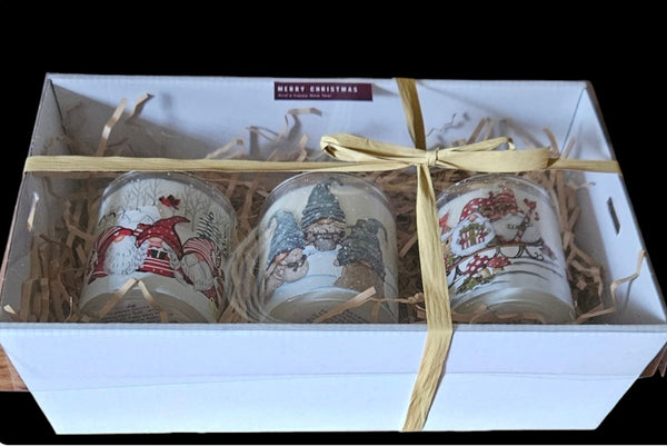 Christmas Gnome Candle Soy Candle Hamper Box Set