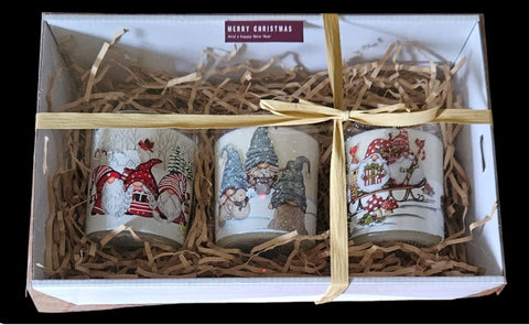 Christmas Gnome Candle Soy Candle Hamper Box Set