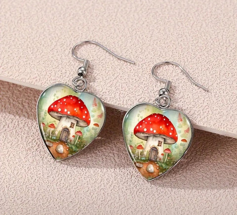 Mushroom Earrings