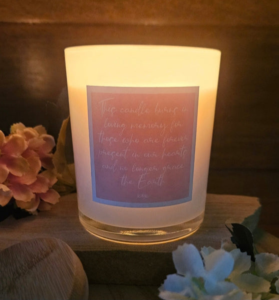 Memorial Style Soy Candle - This Candle Burns in Loving Memory