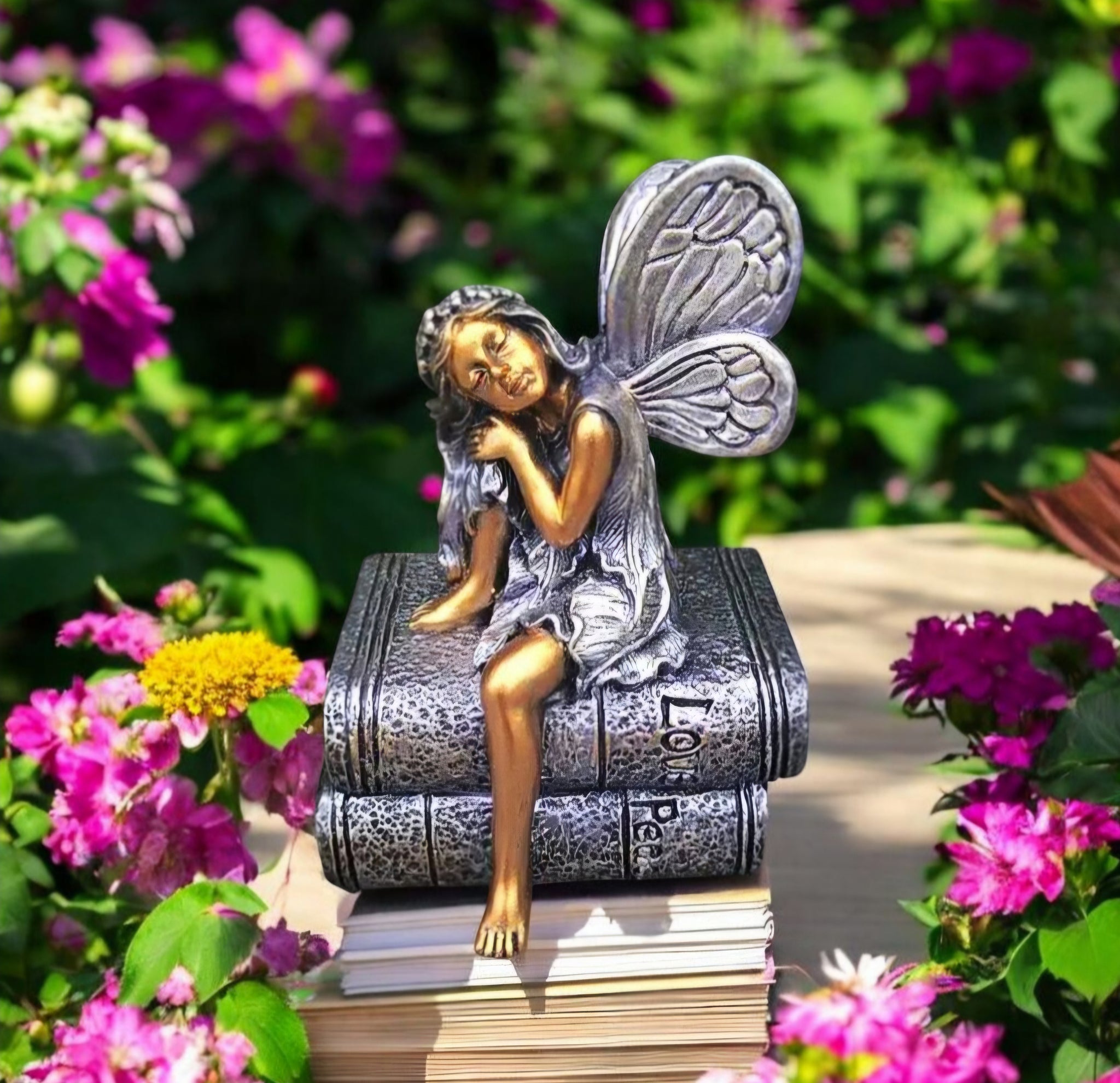 Fairy Decor - Fairy sitting on Books