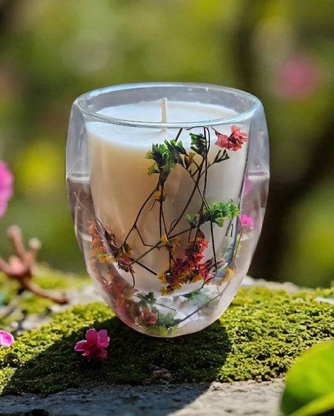 Botanical Soy Candle - Babysbreath  Style