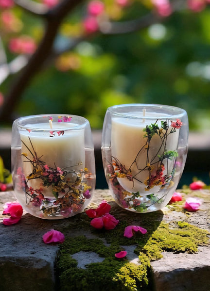 Botanical Soy Candle - Babysbreath  Style