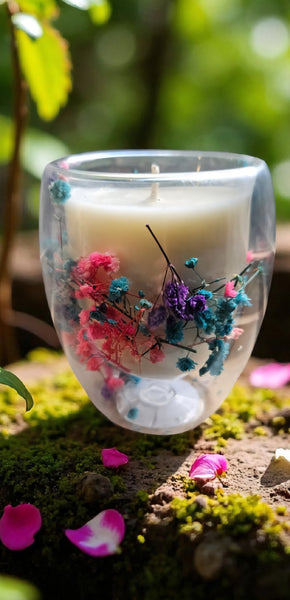 Botanical Soy Candle - Babysbreath  Style