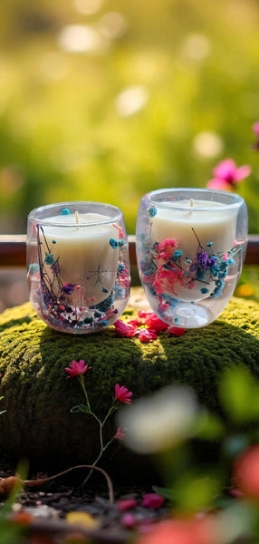 Botanical Soy Candle - Babysbreath  Style