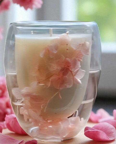 Botanical Soy Candle - Hydrangea Style