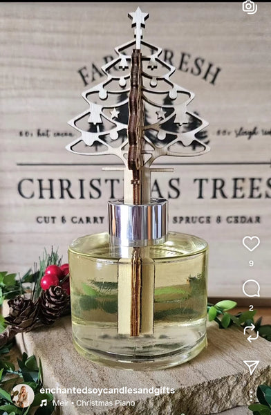 Christmas Reed Diffuser with Tree Topper