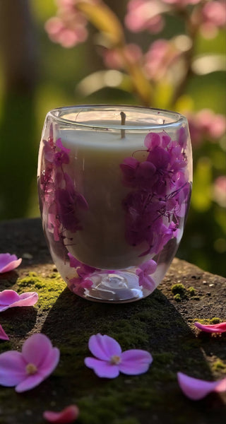 Botanical Soy Candle - Hydrangea Style