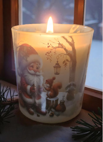 Christmas Santa Forest Friends Votives