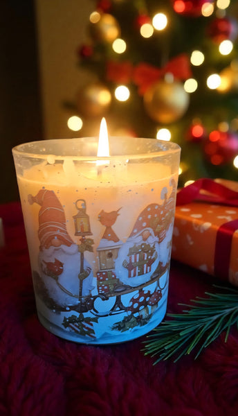 Christmas Gnomes Candle