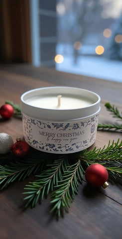 Christmas Soy Candle Tins - Country Style Tins