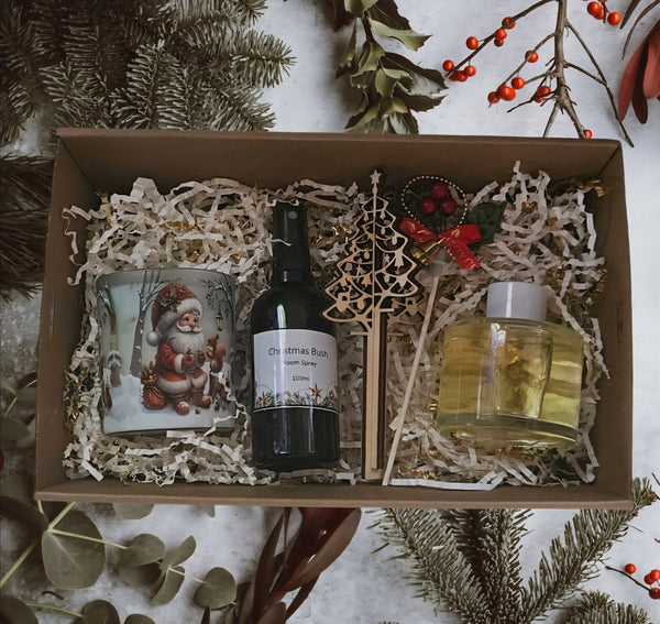 Christmas Hamper - Votive, Room Spray and Reed Diffuser Set