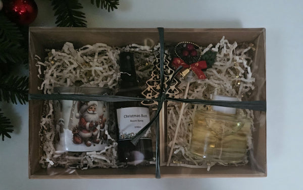 Christmas Hamper - Votive, Room Spray and Reed Diffuser Set