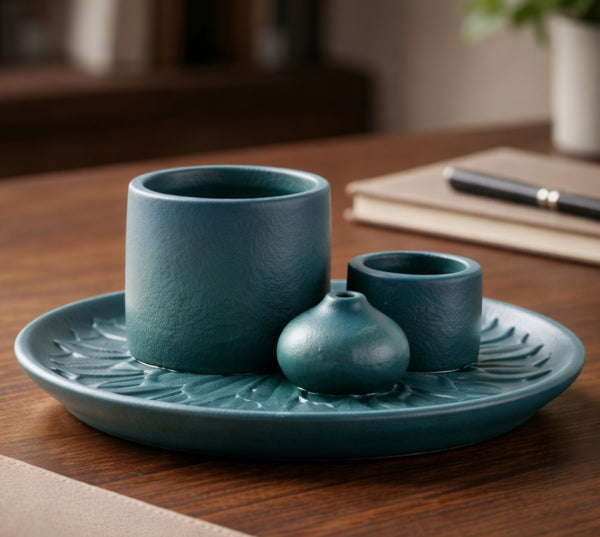 Ceramic Style Incense, Smudge Stick and Palo Santo Holder