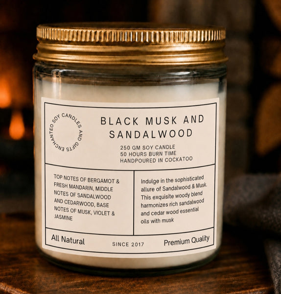 Classic Vintage Style Soy Candle