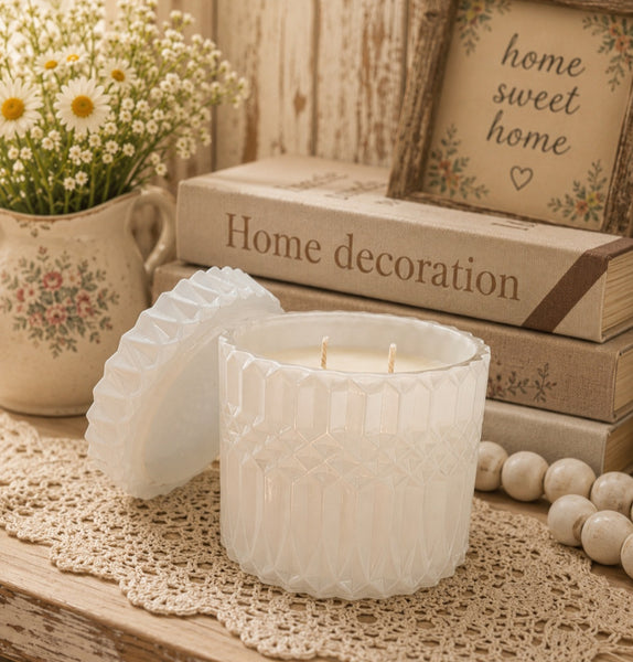 Mandala Style Soy Candle
