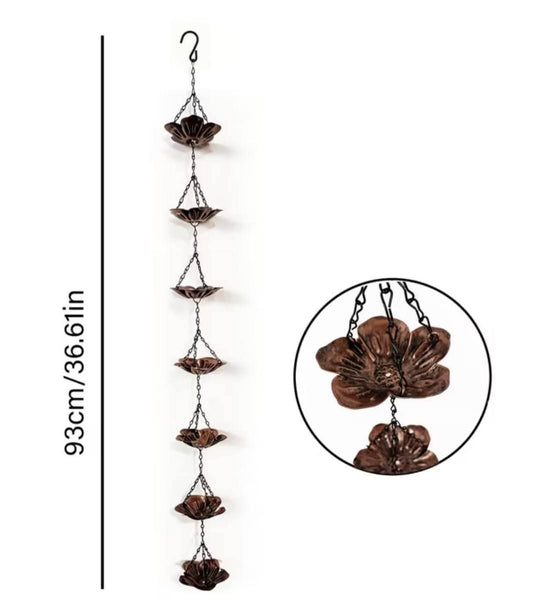 Rainchain Copper Cherryblossom Flower Design
