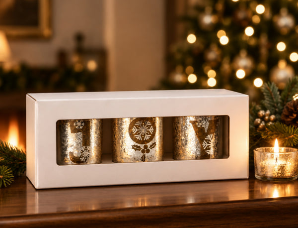 Christmas Joy Trio Soy Candle Gift Box Set