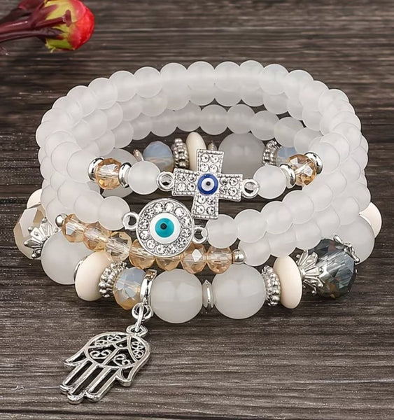 Evil Eye Bracelet Set