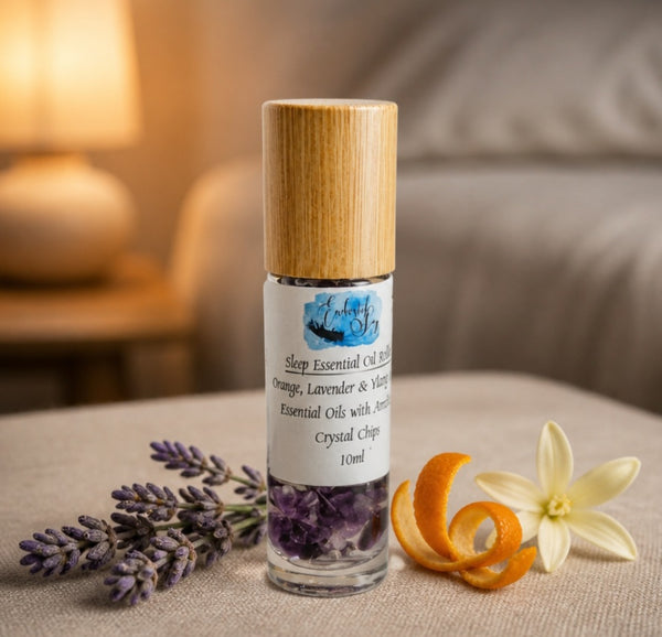 Essential Oil Blended Crystal Rollers