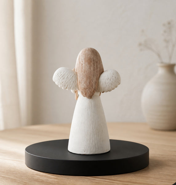 Angel with Dog Resin Statue